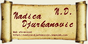 Nadica Đurkanović vizit kartica